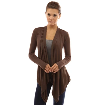 

Women Long Sleeve Fashion Coat Fold Cardigan Slim Wild Jacket Coat 2018