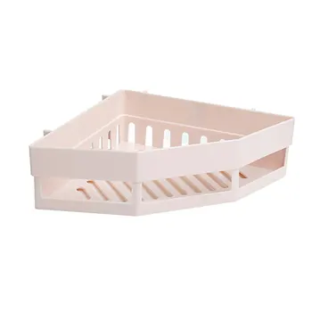 

Wall-mounted Holders Storage Rack Bathroom Seamless Shelf Tripod Organizer Wash Home Punch-free Corner