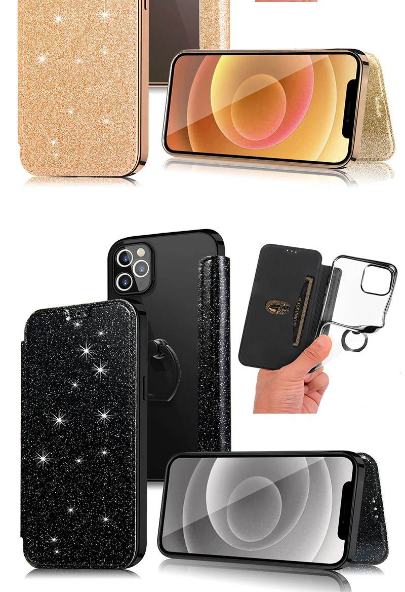 Sang Trọng Ôm Sách Da + TPU Ví Lật Ốp Lưng Điện Thoại iPhone 6 6S 7 8 Plus X XS XR 12 Mini 11 Pro Max 5 5S SE 2020 Cover kate spade phone case