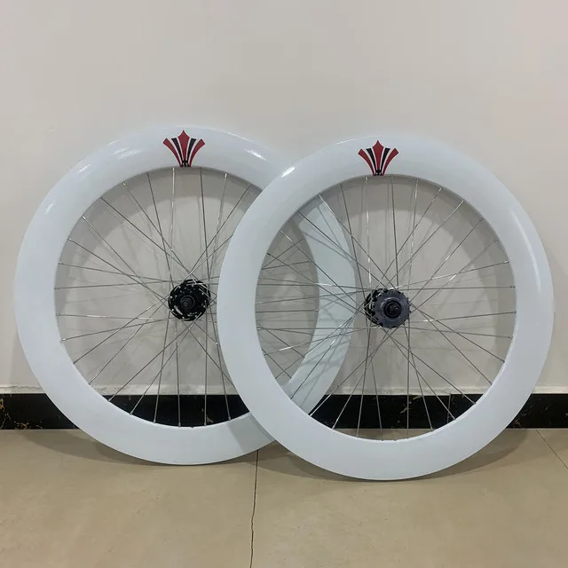 美品！自転車 ピスト トラック用ホイール トラックピストバイクフリップフロップホイールリム高さ 70