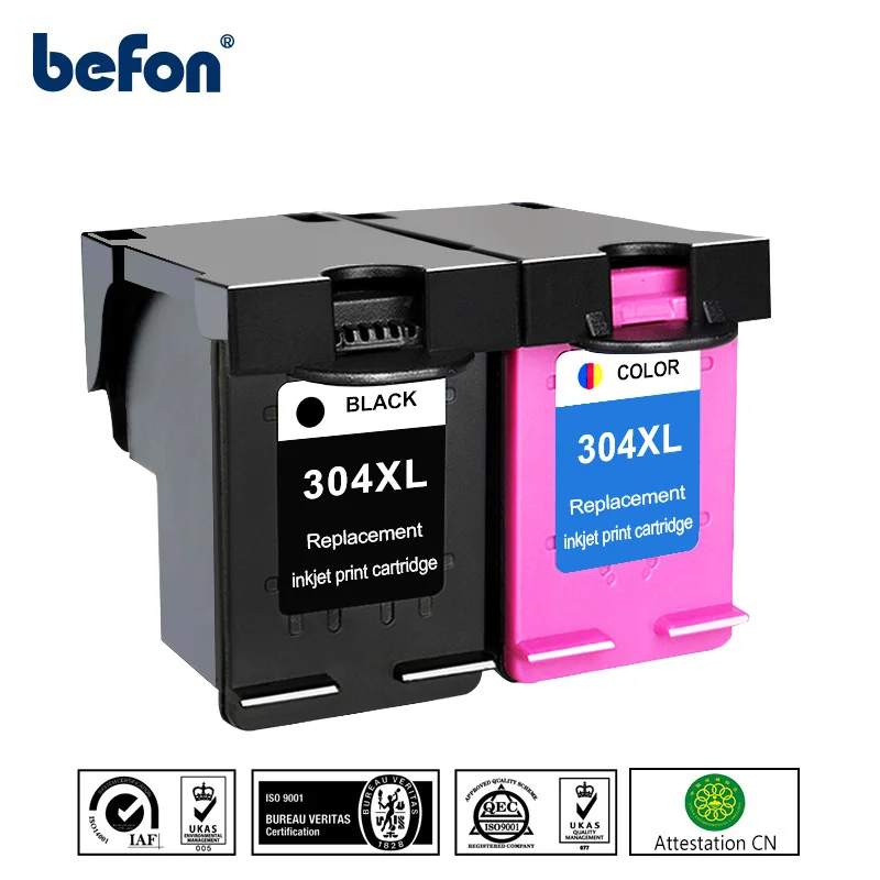 Befon 304xl Refilled Ink Cartridge Replacement For 304 Xl Hp304 Deskjet 2620 2632 5030 5020 5032 3720 3730 5010 Printer - Ink - AliExpress