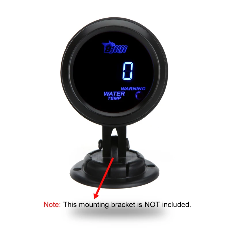 

kkmoon Universal 2'' 52mm LCD 40~120Celsius Digital Water Temperature Meter Gauge Sensor