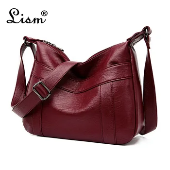 

Brand soft leather bag large capacity simple tote bag summer new ladies luxury designer shoulder messenger bag main blue hot sal