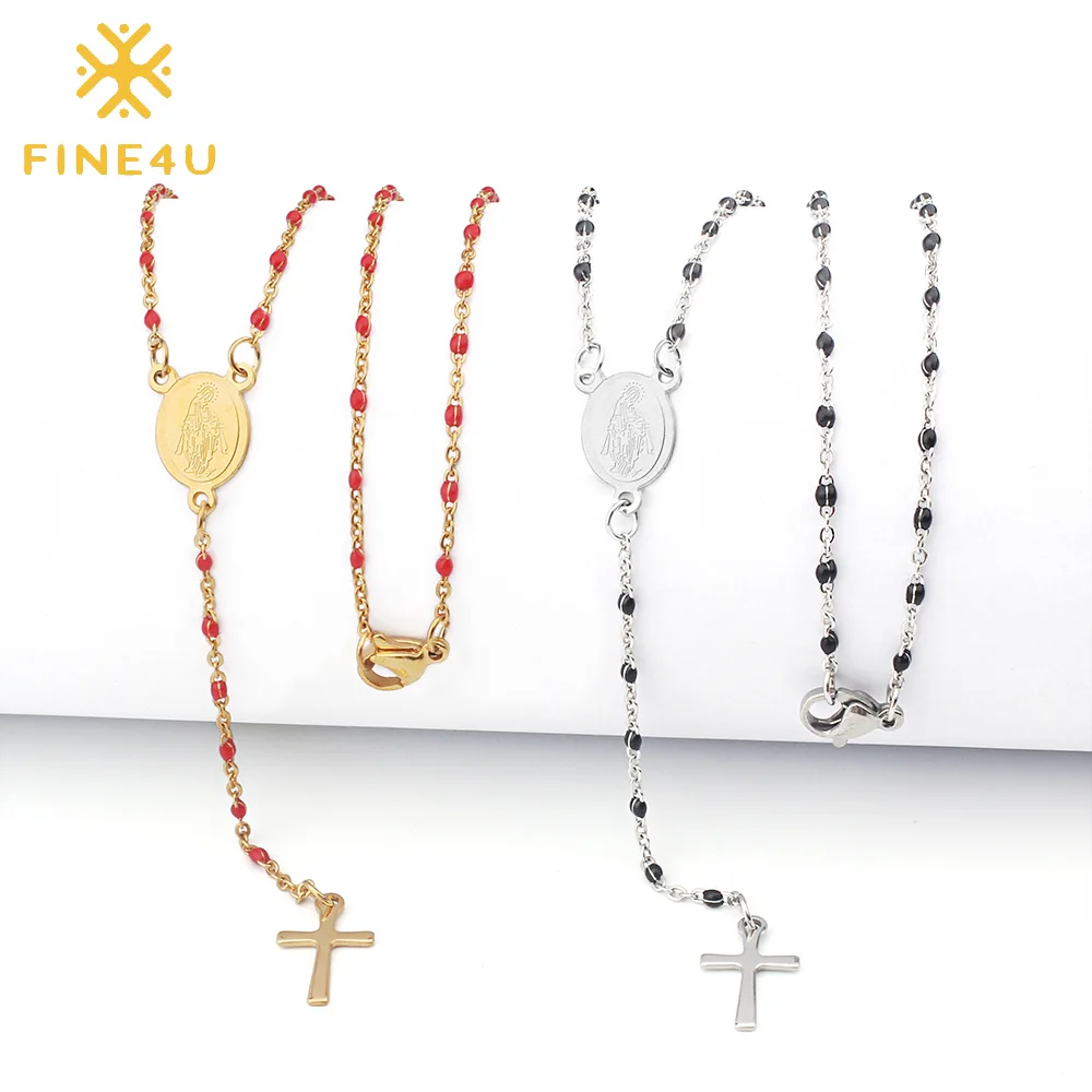 Fine4u N425 Stainless Steel Cross 