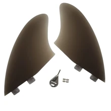

Double Tabs Keel Fin Twin Fins Set Surfboard Accessories with Key Scress Bag