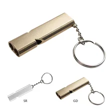 Diplopore высокочастотный свисток для выживания на открытом воздухе, аварийный самопомощь, высокочастотный свисток из алюминиевого сплава, спасательный свисток