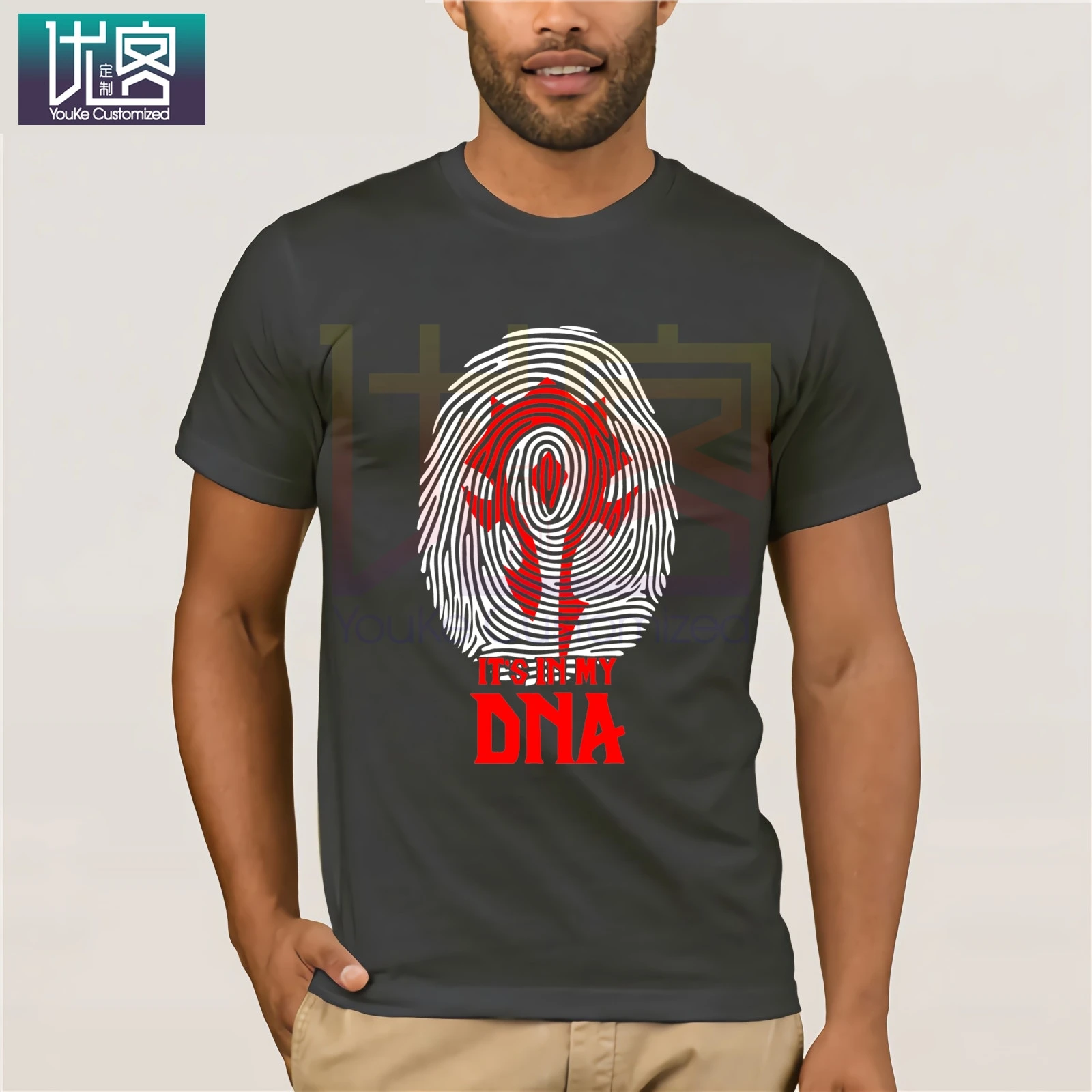 2019 популярная мужская рубашка THE orde It IN MY DNA WORLD OF WARCRAFT повседневные винтажные