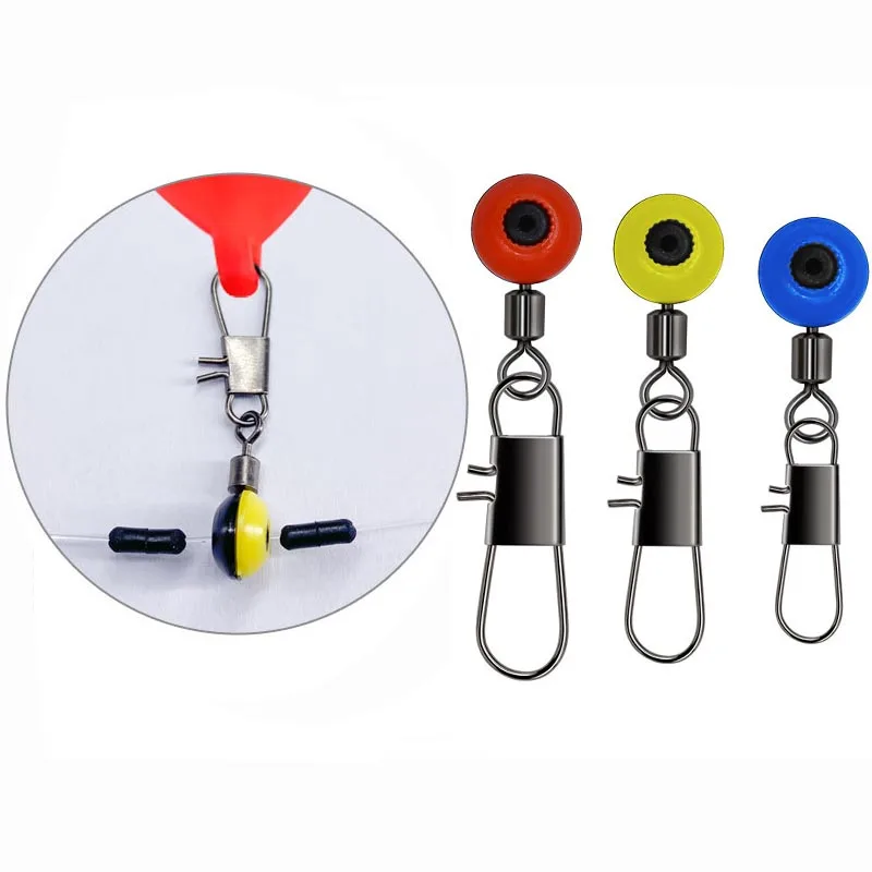 50pcs/Lot Fishing Float Bobber Stops Space Beans Connectors Sea Fishing Saltwater Tackle Equipment Plastic Metal Accessories fishing accessories fishing tackle fishing tools fishing tool fishing float fishing line connectors fishing beads
