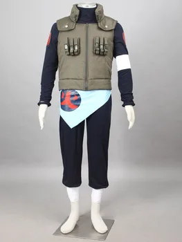 

Japanese Anime Deluxe Naruto Asuma Sarutobi Uniform Cosplay Costume For Halloween Full Set
