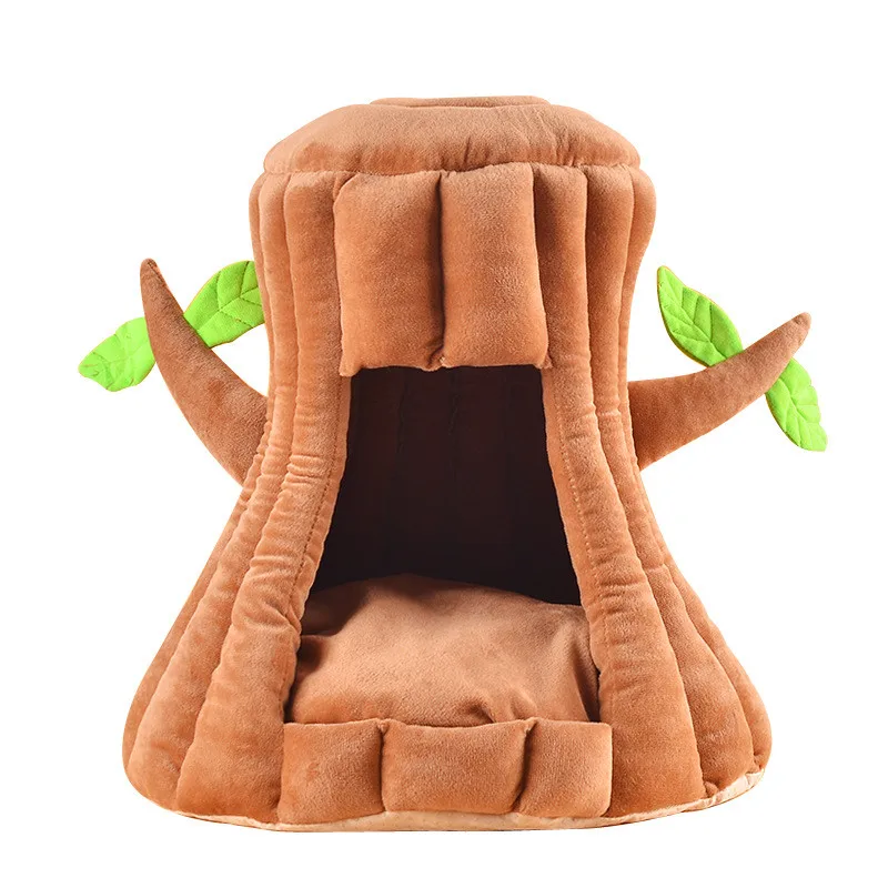 

Creative Cute Cat Bed Tree Nest Deep Sleep Cat House Winter Warm Comfort Cat Cave Lounger Cushion Sofa Dog Bed Nest Pet Supplies