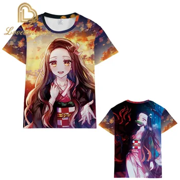 

Demon Slayer Summer New Men Women T-Shirt 3D Print Anime Sweatshirt Fashion Unisex Short Sleeve Top Pullover