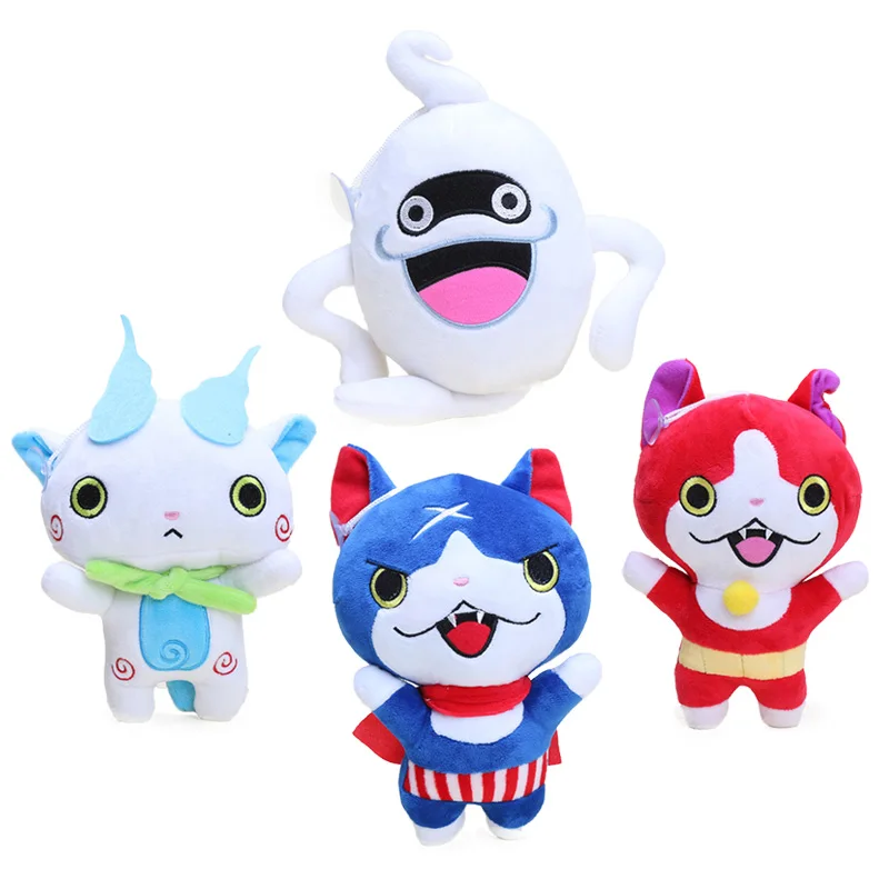 7.9&quot 20cm Yokai Watch Plush Keychain Youkai Jibanyan Komasan Whisper Toys Soft Stuffed Animals Dolls Juguet | Игрушки и хобби