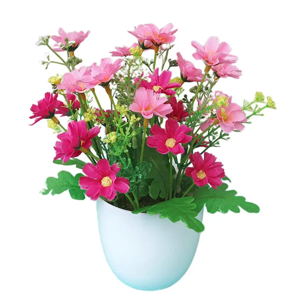

DishyKooker Simulate Flower Pot Tabletop Bonsai for Home Dining Table Decoration
