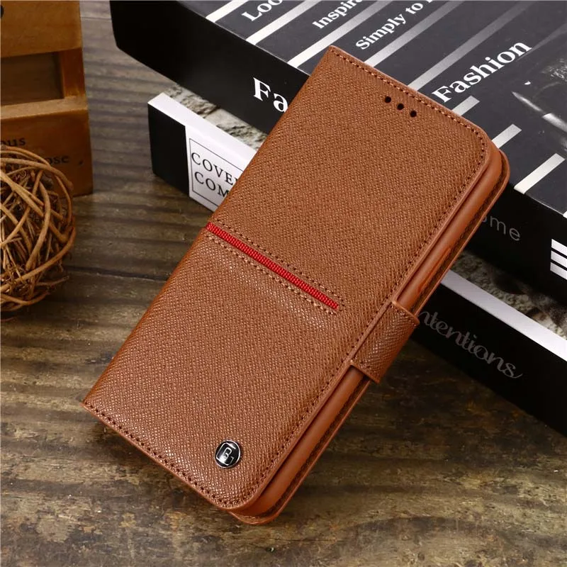 brown Роскошный чехол-бумажник из натуральной кожи для iphone 11Pro 11 11Promax X XS XR XSMax, полный защитный флип-Магнитный чехол s KS0414 - Цвет: brown