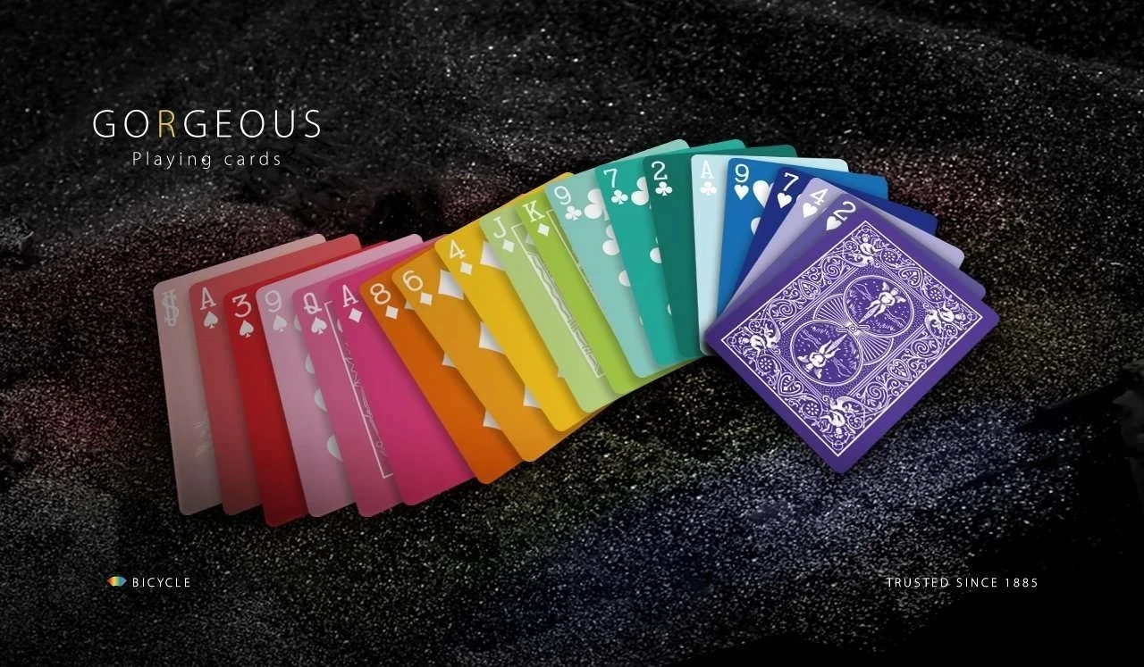 Bicycle Gorgeous Playing Cards Rainbow Cardistry Deck Uspcc Collectable  Poker Magic Card Games Magic Tricks Props - Card Games - AliExpress