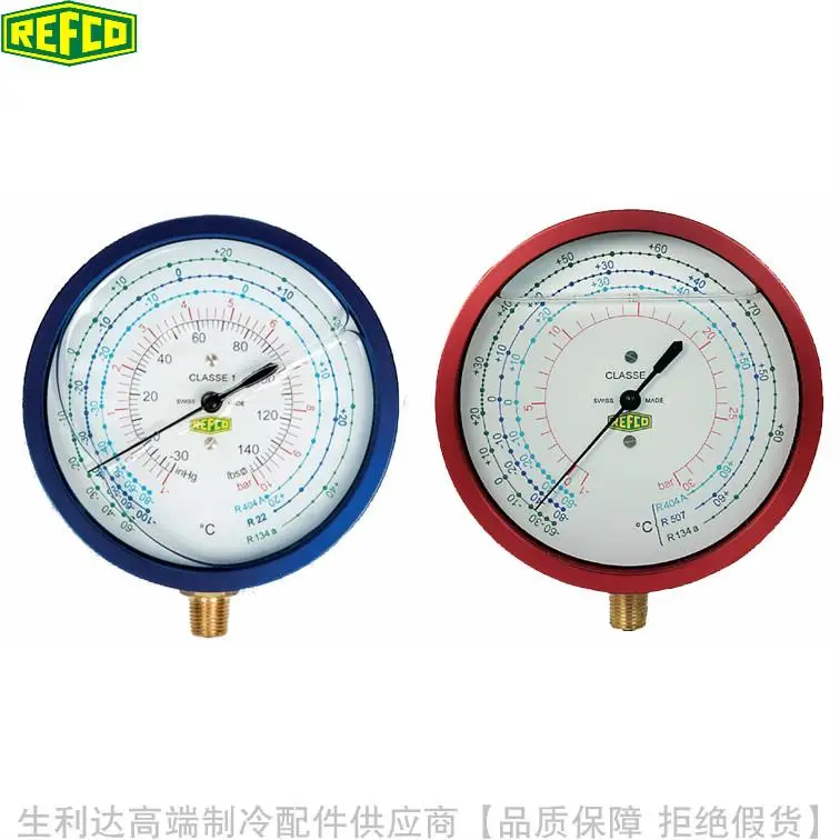 New REFCO Refrigerant Pressure Gauge R5-220-DS-CLIM R5-320-DS-CLIM R3-220-DS-R22 R3-320-DS-R22 R5-220-DS-R407C R5-320-DS-R407C |
