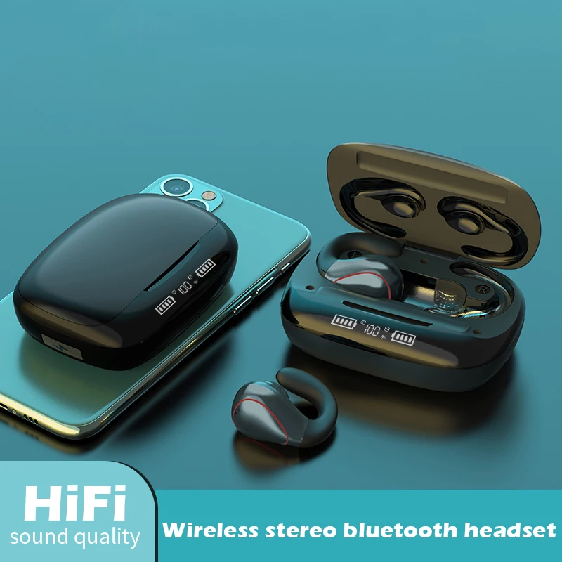 T20 Charged TWS Bluetooth Earphones For iPhone 12 11 Pro Max SE 2020 Non slip Sports Noise Canceling Music Headset Charging Box