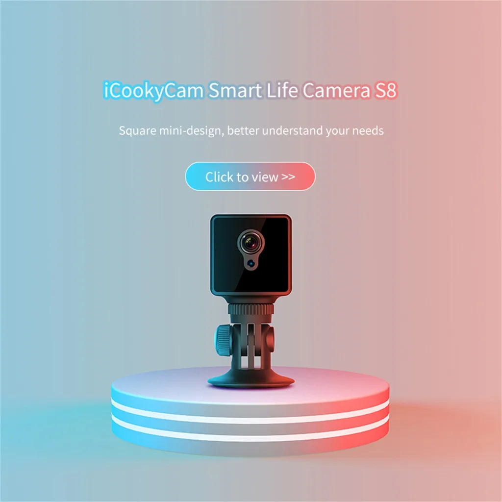 Camsoy S8 WiFi мини-камера P2P 720P HD IP камера ночного видения с дистанционным управлением для домашней безопасности Wifi видео рекордер камера ночного видения