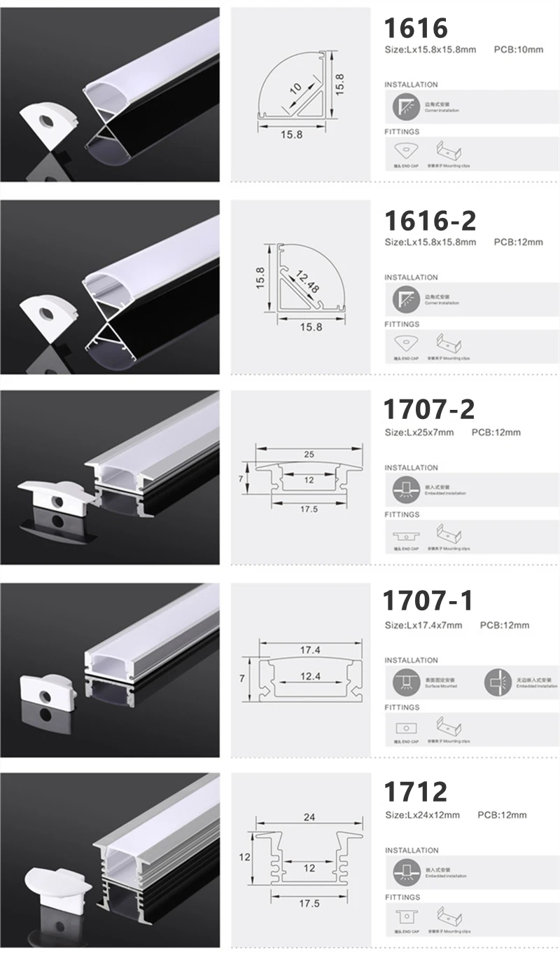 LED Aluminium Profil - Milchige Abdeckung für Cabinet Lights-27.jpg