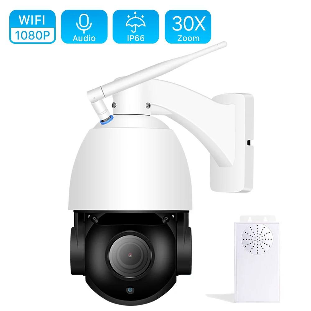 ANBIUX HD 1080P 30X оптический зум Беспроводная PTZ купольная IP камера 64G SD TF карта wifi наружная CCTV камера безопасности Видео Аудио ИК 80 м