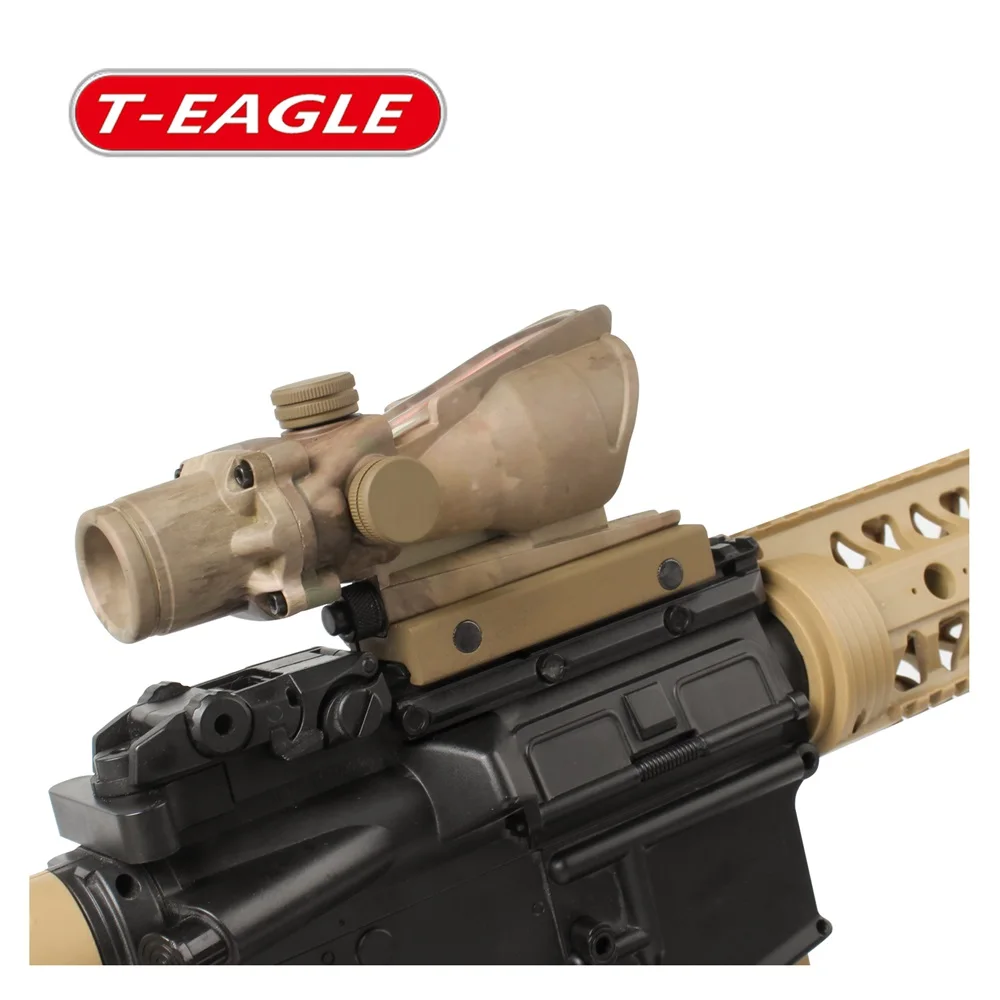 T eagle ACOG 1x32 оптический прицел Зрительная красная точка M416 сетка с 20 мм креплением