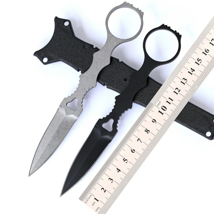 Нож бабочка Karambit 440c тактический карманный прямой клинок для выживания охоты