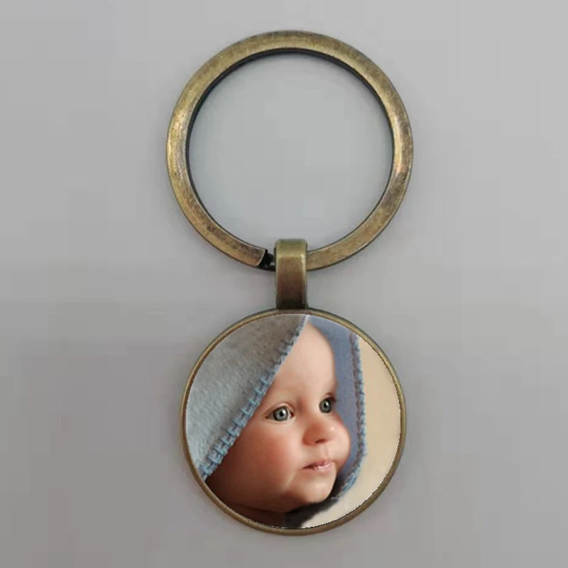 DIY Фото Подвеска Брелок фотографии вашего ребенка мамы папы бабушки и дедушки как