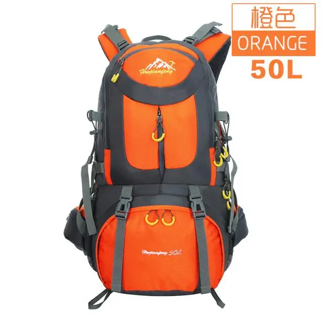 40L/50L/60L открытый рюкзак походная сумка водонепроницаемый альпинистский походный Рюкзак Molle спортивная сумка альпинистский рюкзак - Цвет: 50L orange
