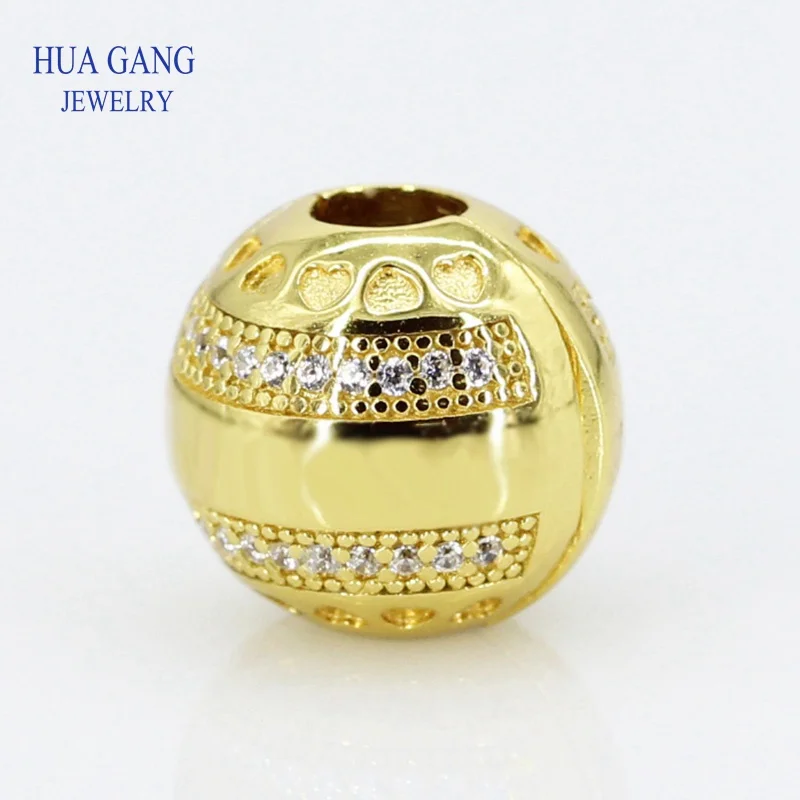High quality shine 1:1 S925 Sterling Silver Logo clip Bead Ladies' Fashion fit pans DIY jewelry | Украшения и аксессуары