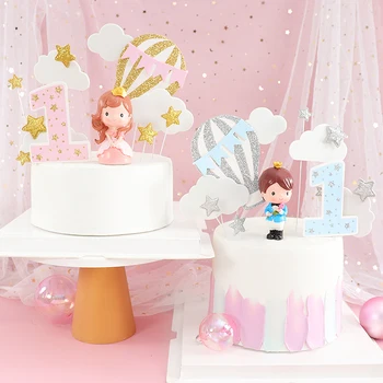 

Cakelove princess prince fire balloon cake topper cupcake party for baking birthday decoration cake decorating tools