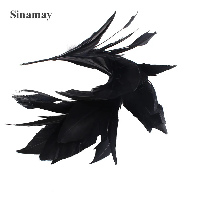 25-35CM Colorful Dyed Goose Feather Accessories DIY Wedding Hats Millinery  Decorations Elegant Party Clothes Feathers 1Pcs/Lot wedding hair clips