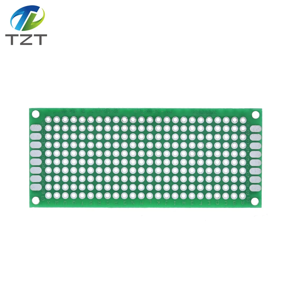 5 шт. двухсторонний Прототип PCB хлеб доска Луженая Универсальный 3x7 см 30x70 мм FR4 зеленый