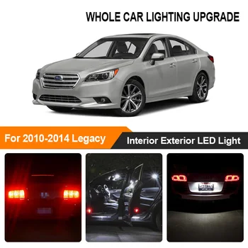 

White Car Bulbs Exterior Interior LED Light For 2010 2011 2012 2013 2014 Subaru Legacy Reverse Brake Parking Turn Signal Lamp