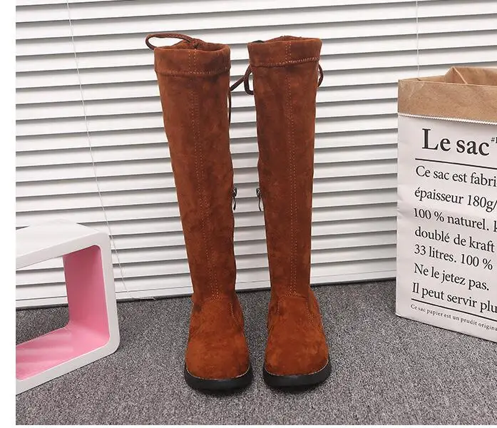 Г. Новые сапоги до колена для девочек детские высокие сапоги принцессы Детская высокая обувь европейские размеры 26-36