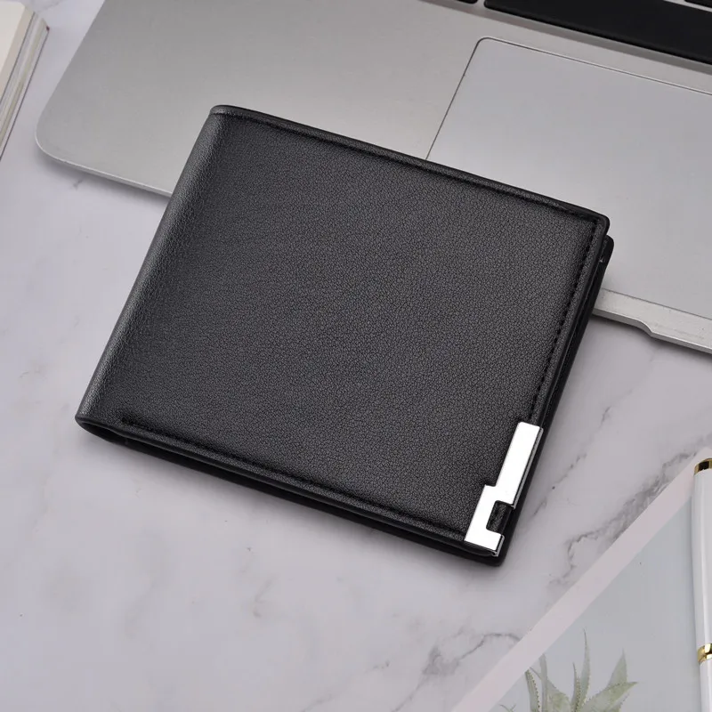 Nwe Fashion Men Short Wallet Horizontal Zipper Coin Purse Business Male Designer Small Leather Money Bag | Багаж и сумки