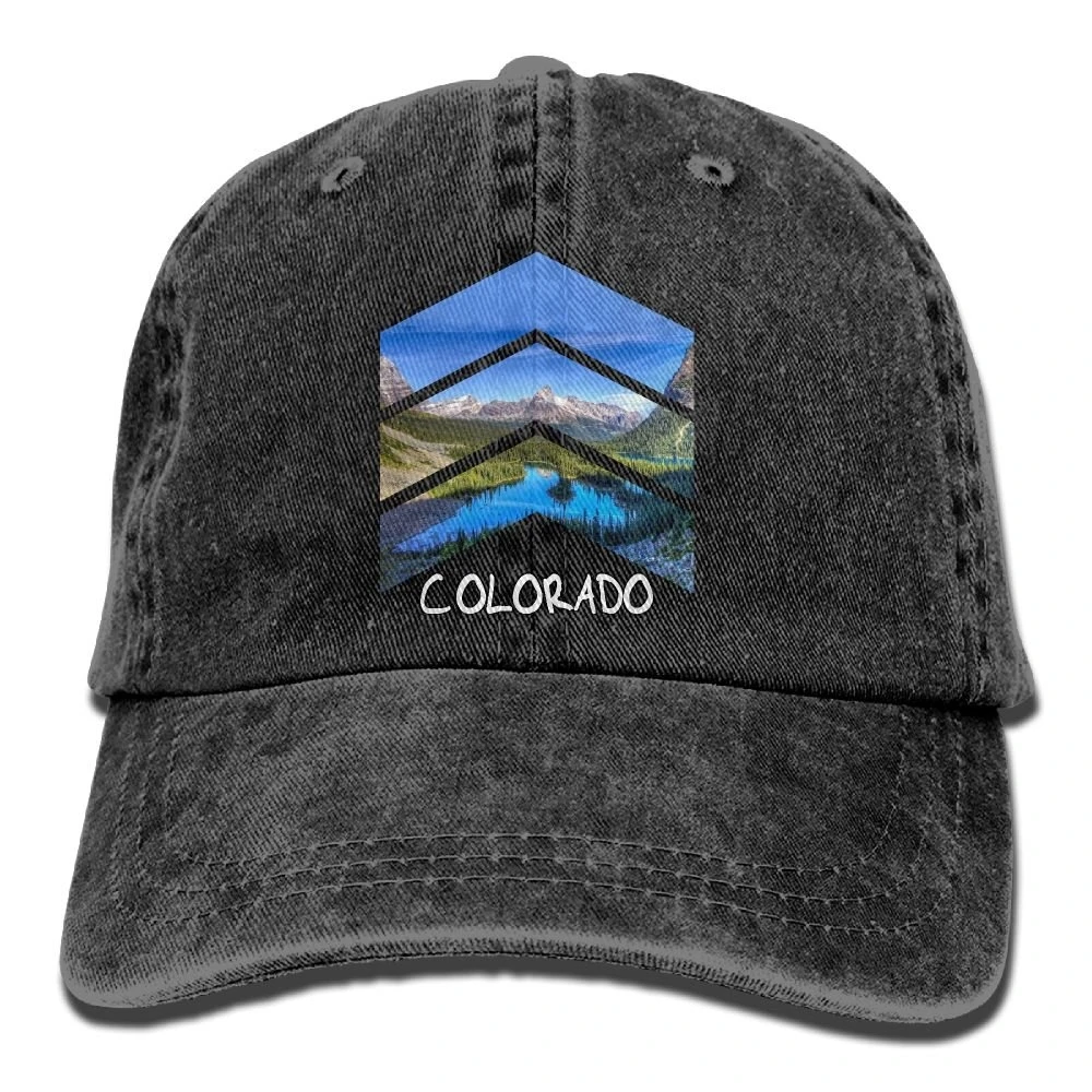 Регулируемая хлопковая кепка с треугольными чашечками Rocky гор Colorado