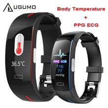 UGUMO P3A Smart Uhr EKG PPG Herz Rate Blutdruck Überwachung SmartWatch Körper Temperatur Messen Smart Band für Männer Frauen