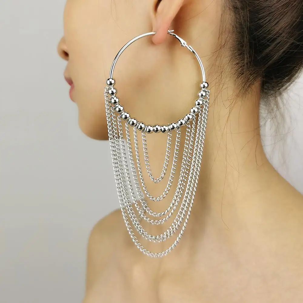Dangle Earrings Drop Earrings Pendant Earrings Long Earrings Crystal Tassel Earrings Women Indian Jewelry MANILAI
