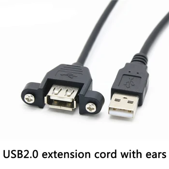 

Computer Data Line USB 2.0 B Female Socket Panel Mount To USB B Male Printer Extension Cord with Ear Mount Extension Cable Wired