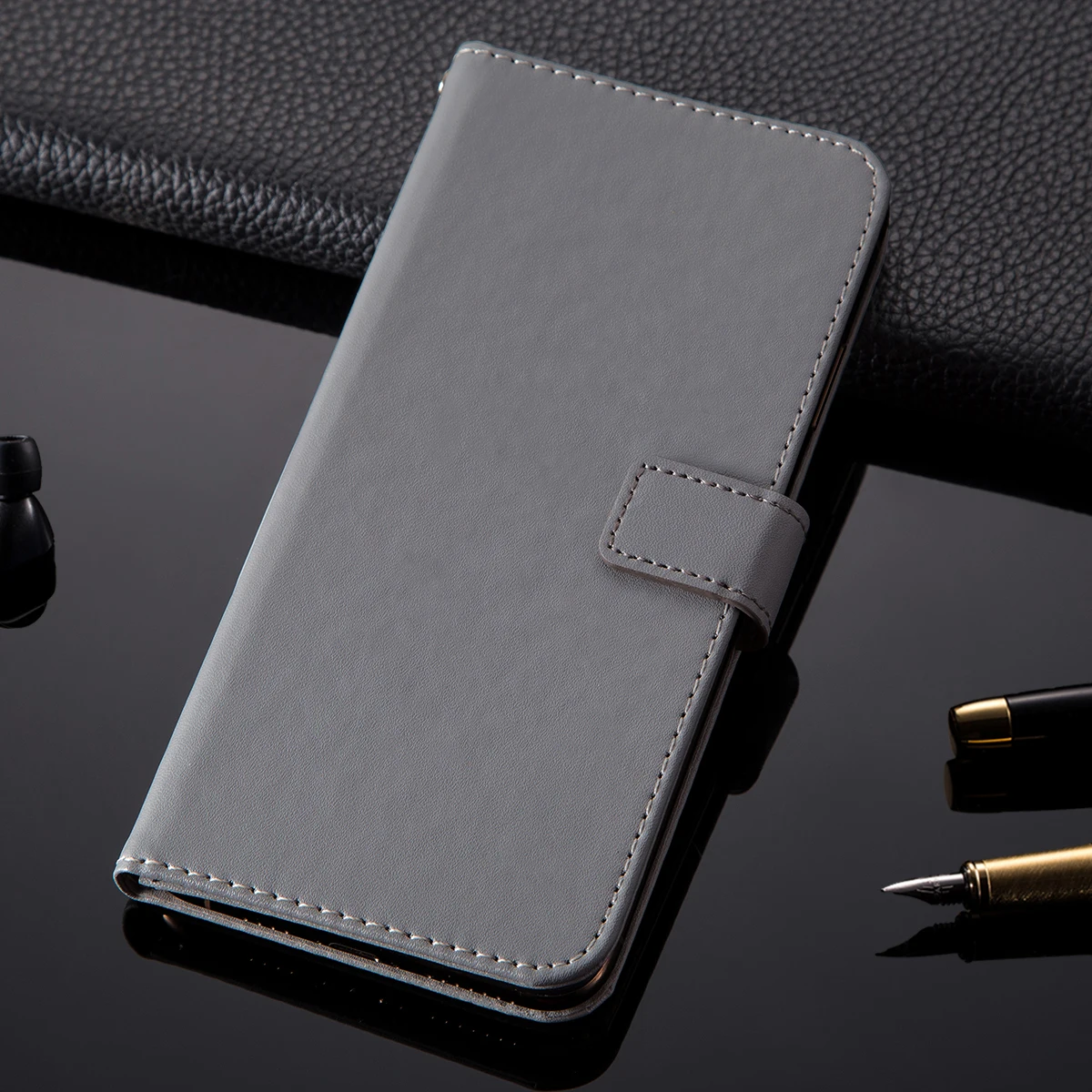 Кожаный защитный чехол-кошелек для Vivax Fly5 Lite, чехол на Unimax UMX U683CL, роскошный бизнес-флип-чехол-подставка для карт