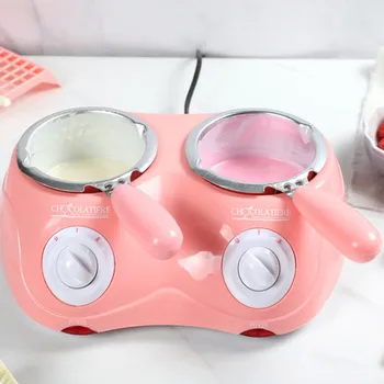 

Chocolate Candy Melting Pot Electric Chocolate Fondue Melt Double Pot DIY Melting Machine Cooking Tool (EU Plug)