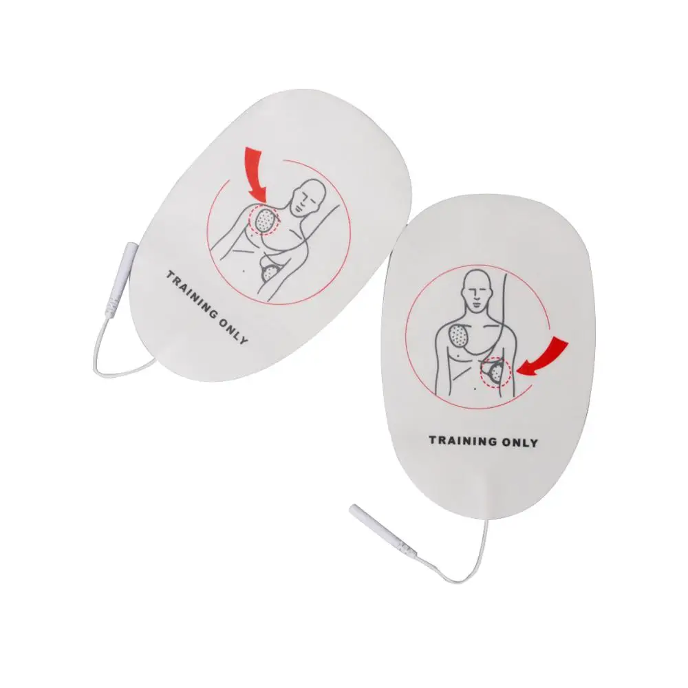 1 pair Adult AED Training Electrode Conducting Patch Self Adhesive Pad For Trainer First Aid Rescue Kit | Спорт и развлечения