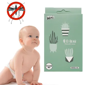 

36pcs/lot Repellent Stickers Cactus Cartoon Drive Mosquito Killer Sticker Patch Mosquitoes Repeller baby stuff