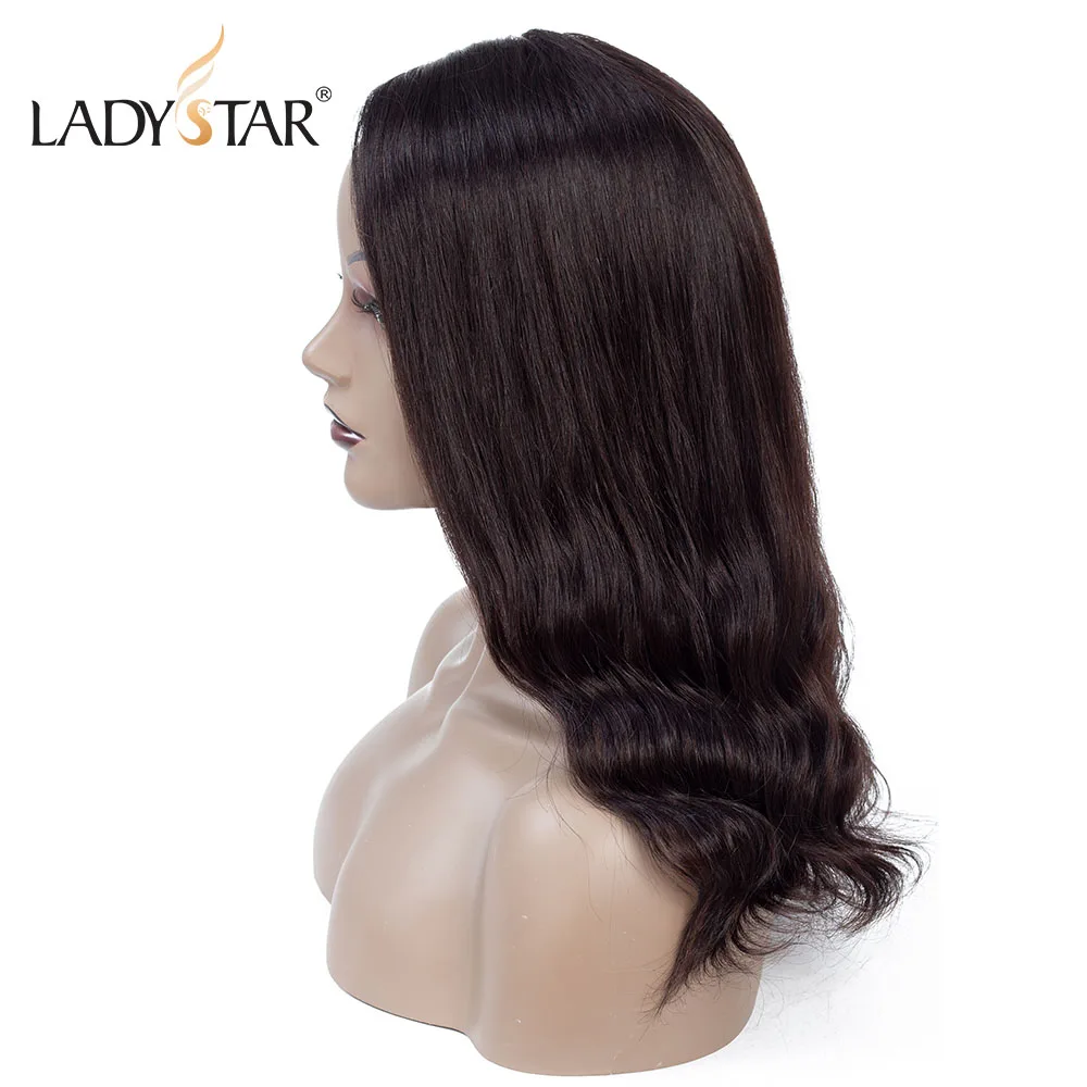LADYSTAR объемная волна 4*1 u-образные кружевные человеческие волосы парики для женщин с 150 плотностью бразильские волосы remy