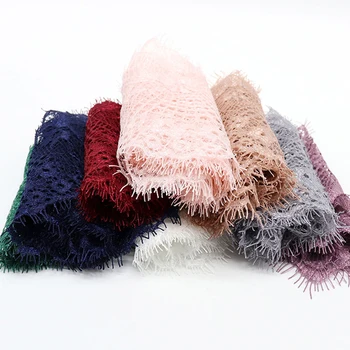 

3 Yards 9.5cm width 10 Colors Flower Embroidered Lace Fabric Trim Ribbons for DIY Sewing Handmade Materials Garment Accessories