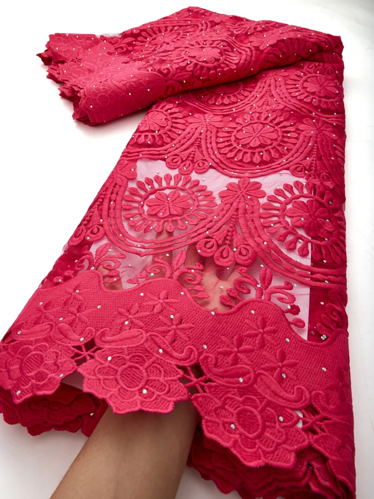 

New Style African Lace Fabric High Quality Swiss Lace Embroidery Milk Silk Lace French Tulle Lace For Wedding Dress Sewing TY138