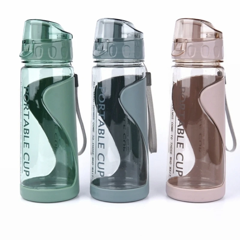 

New Style 600ml Portable Summer Water Bottle Hiking Sport Outdoor Direct Drink Water Bottles with straw