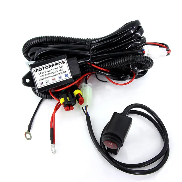 1 set Wiring Harness for Led motorcycle headlights Light Wire Cable