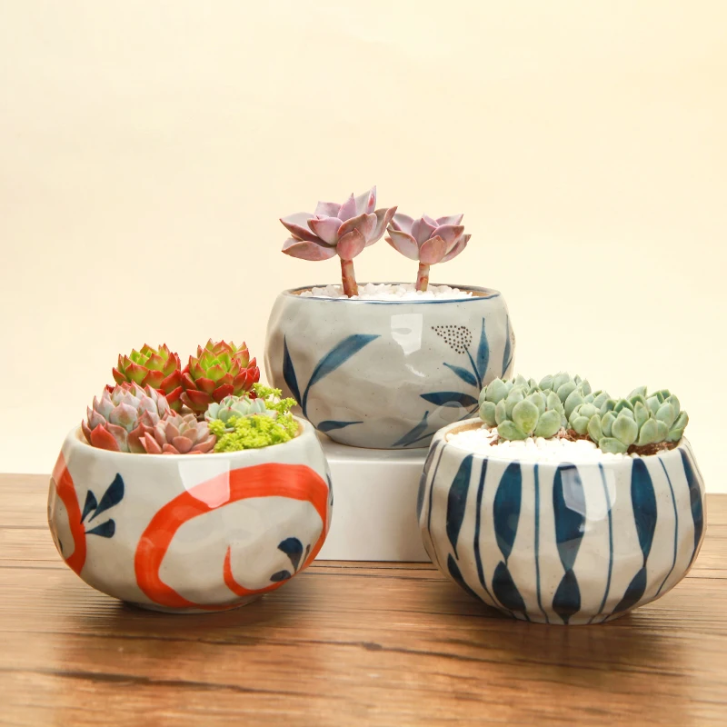 

Potted Plant Pots Chinese Style Creative Ceramic Pots Indoor Pork Plant Pots Potted Gardening Pots Baskets Desktop Decorative