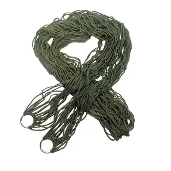 

Simple Outdoor Single-Person Mesh Net Hammock Nylon Rope for Camping Single Person Outdoor Furniture Accessories